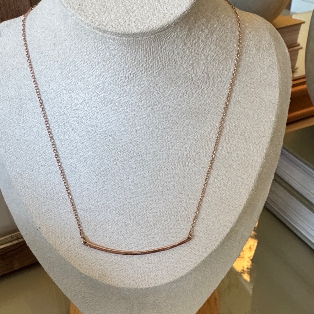 Gorjana Rose Gold Bar Necklace